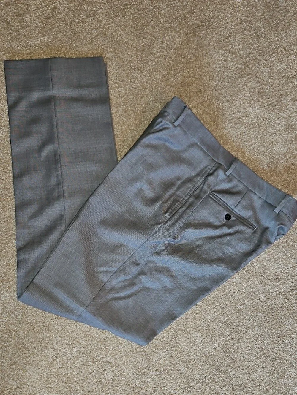 Tommy Hilfiger Size W36xL34 Men's Light Grey Dress Pants